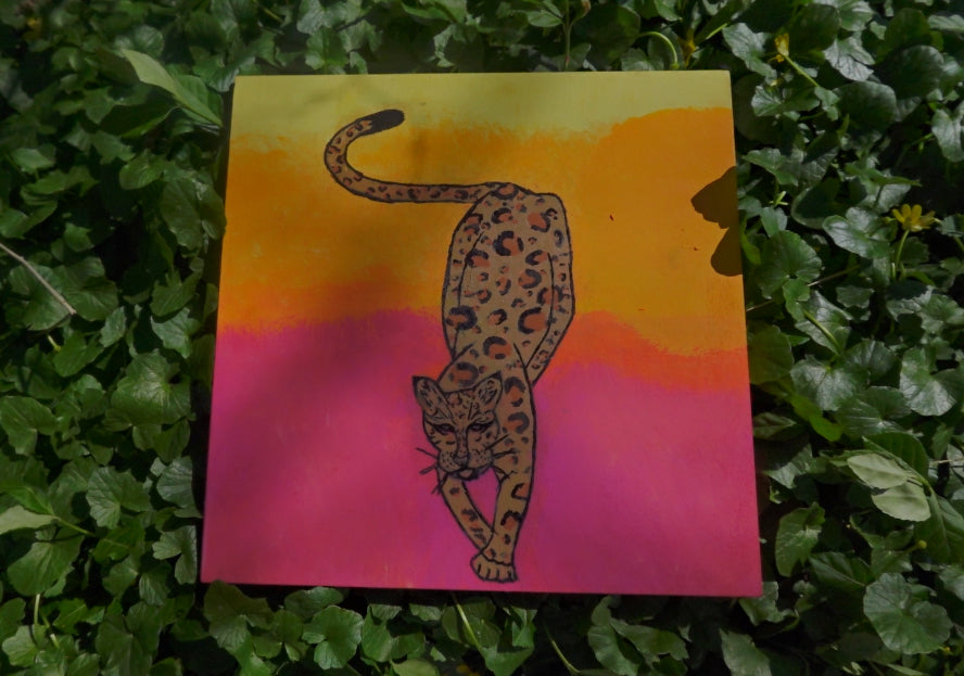 HandPainted Sunset Cheetah 12x12